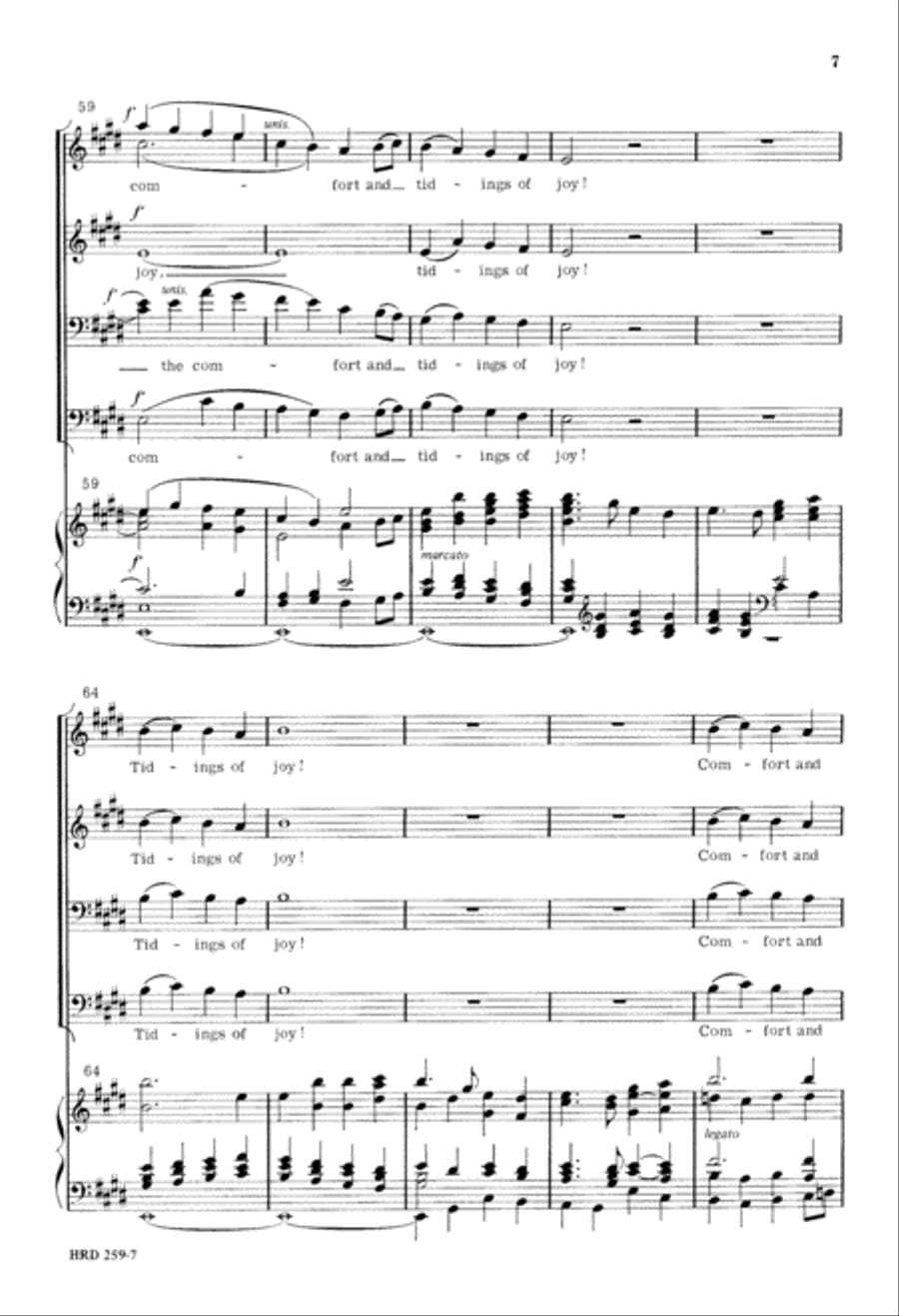 Fantasia on Christmas Carols 4-Part scores gallery preview page 8