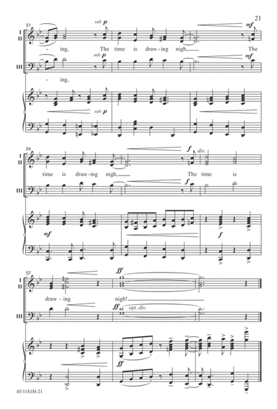 Contemporary Choral Classics 3-Part scores gallery preview page 21