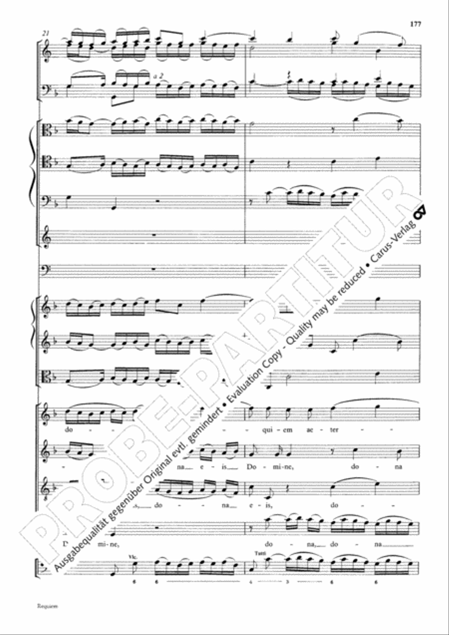 Requiem Requiem 4-Part scores gallery preview page 184