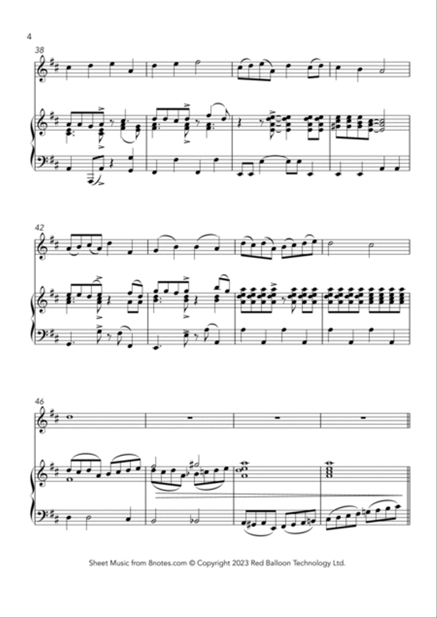 Easter Hymn (Jesus Christ is Risen Today) Violin Solo scores gallery preview page 4