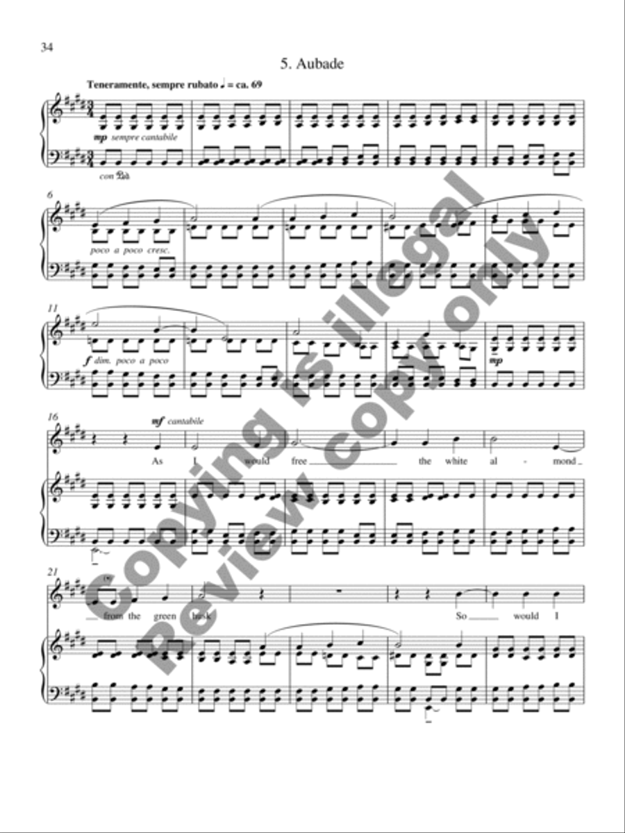 Collected Songs for Soprano and Piano Soprano Voice scores gallery preview page 38