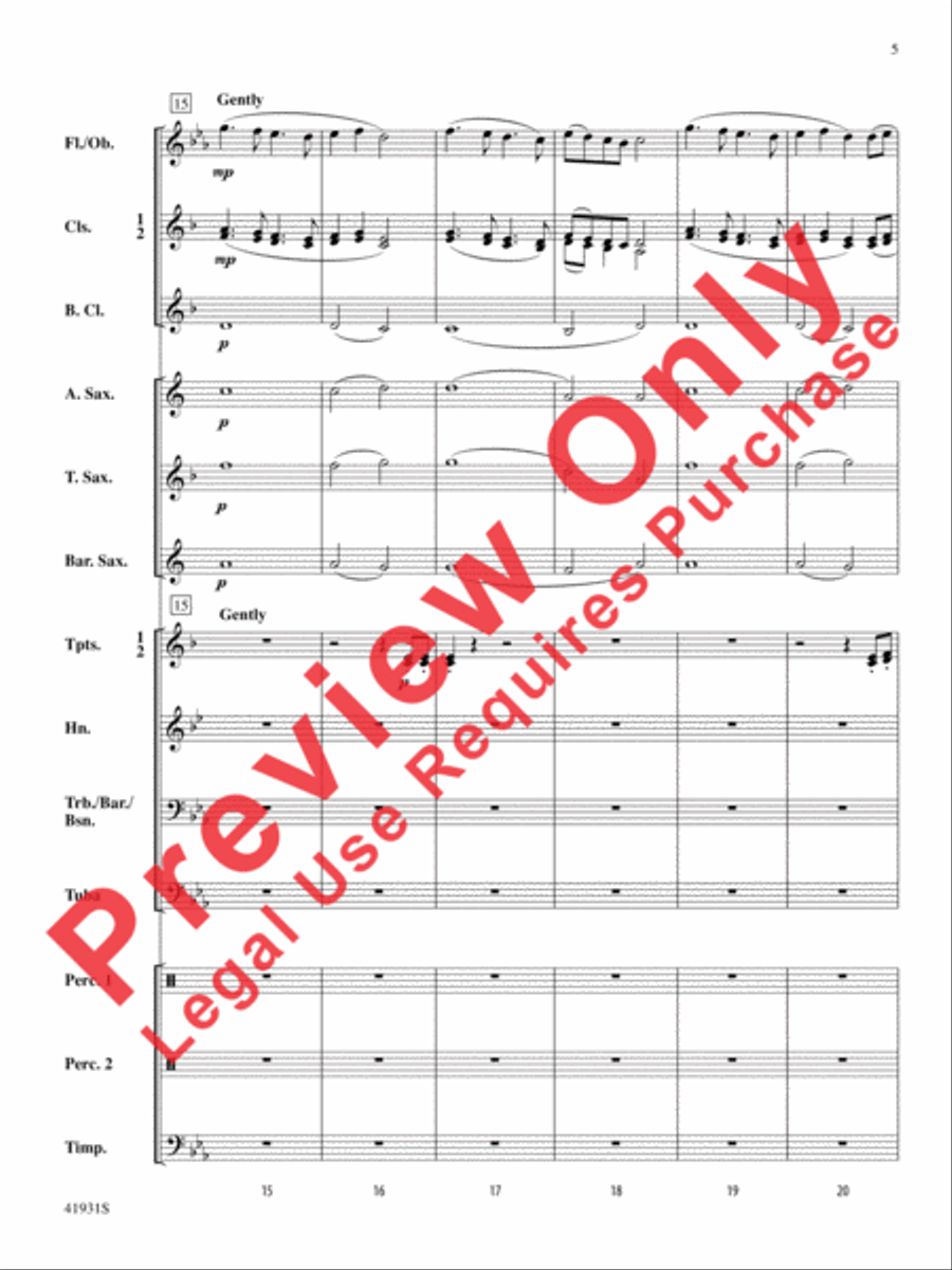 Sandstorm! Concert Band scores gallery preview page 6