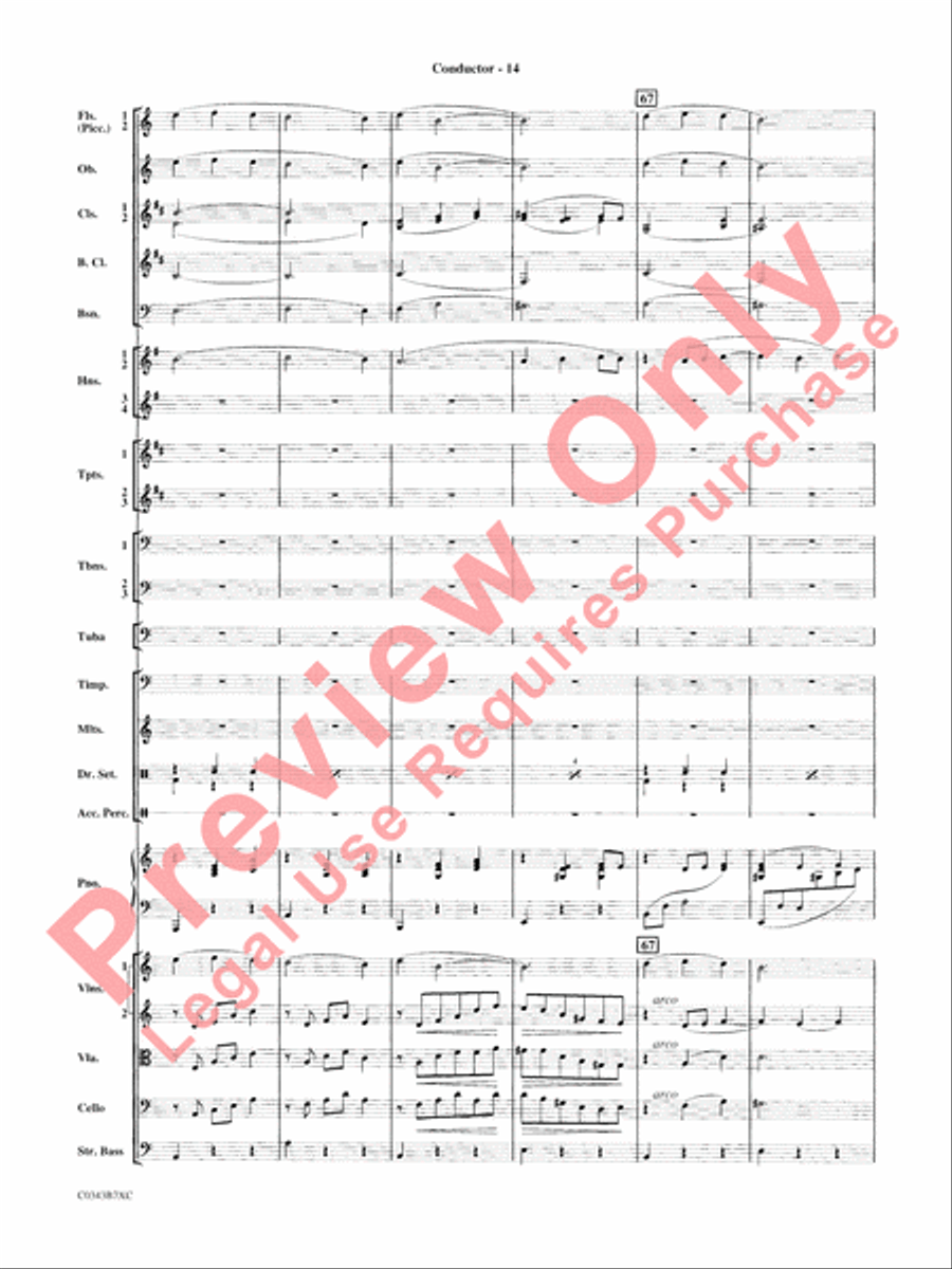 A Tribute to Henry Mancini Full Orchestra scores gallery preview page 17