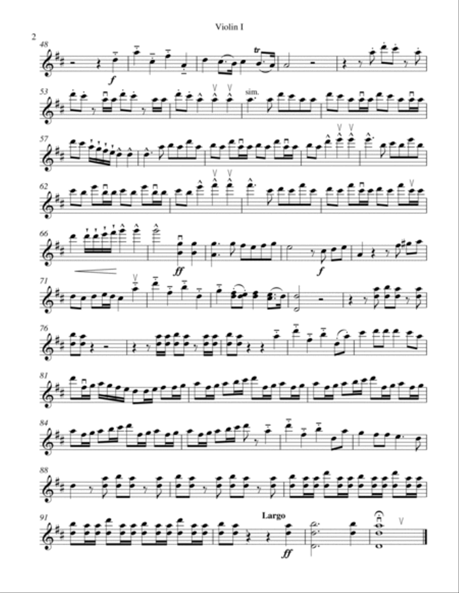Hallelujah from Messiah String Quartet scores gallery preview page 2