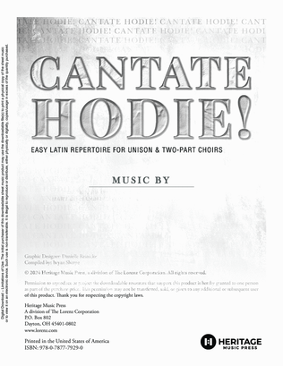Cantate Hodie!