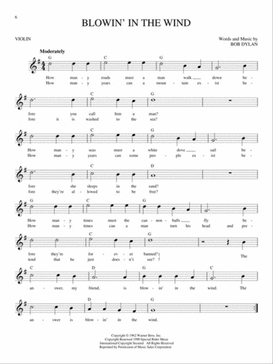 Easy Pop Melodies Violin Solo scores gallery preview page 5