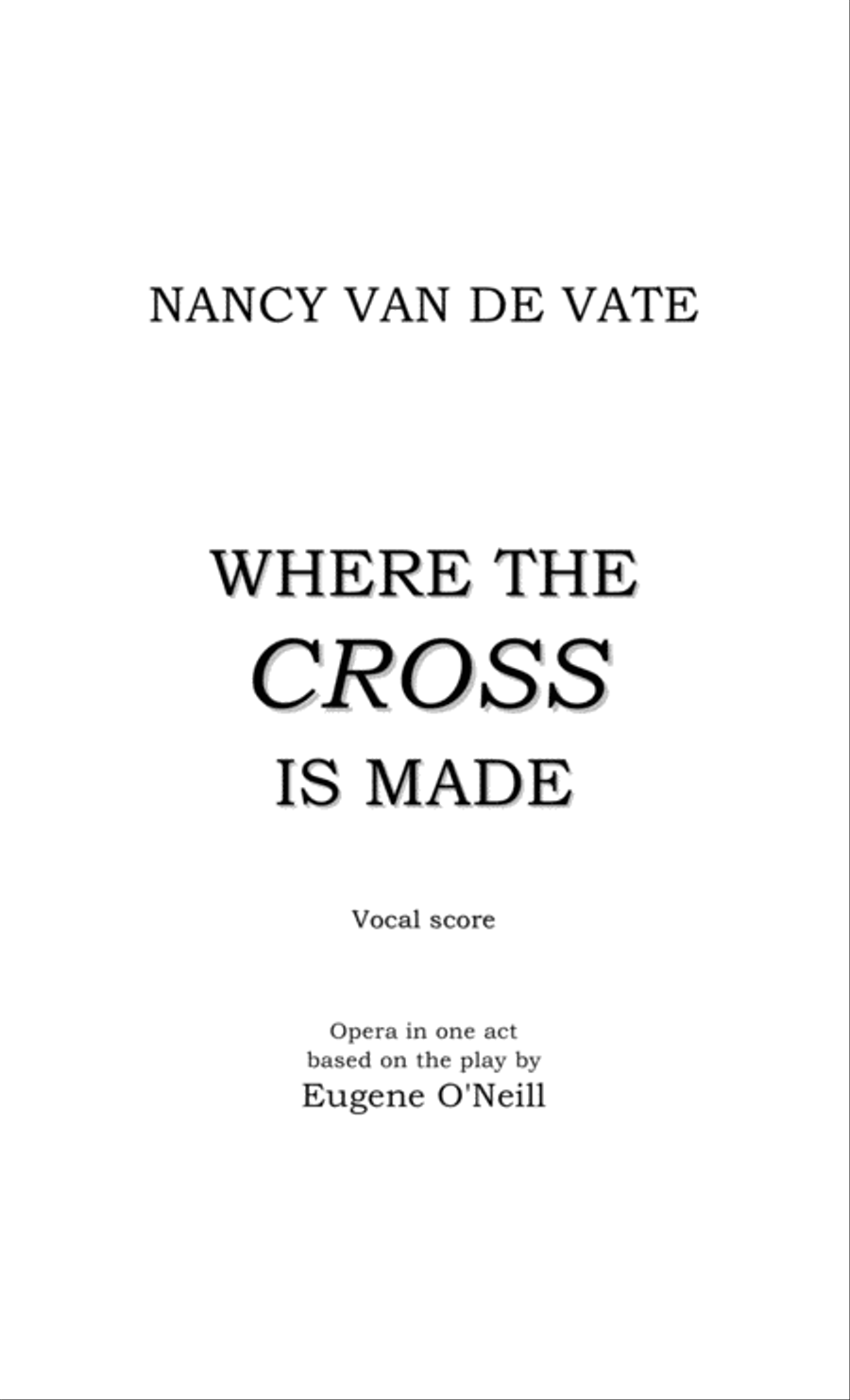 [Van de Vate] Where the Cross is Made (Piano Reduction) Small Ensemble scores gallery preview page 3