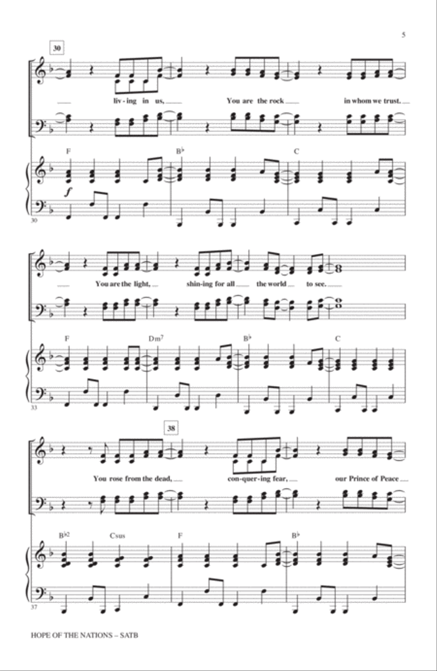 Hope Of The Nations Hope Of The Nations 4-Part scores gallery preview page 4