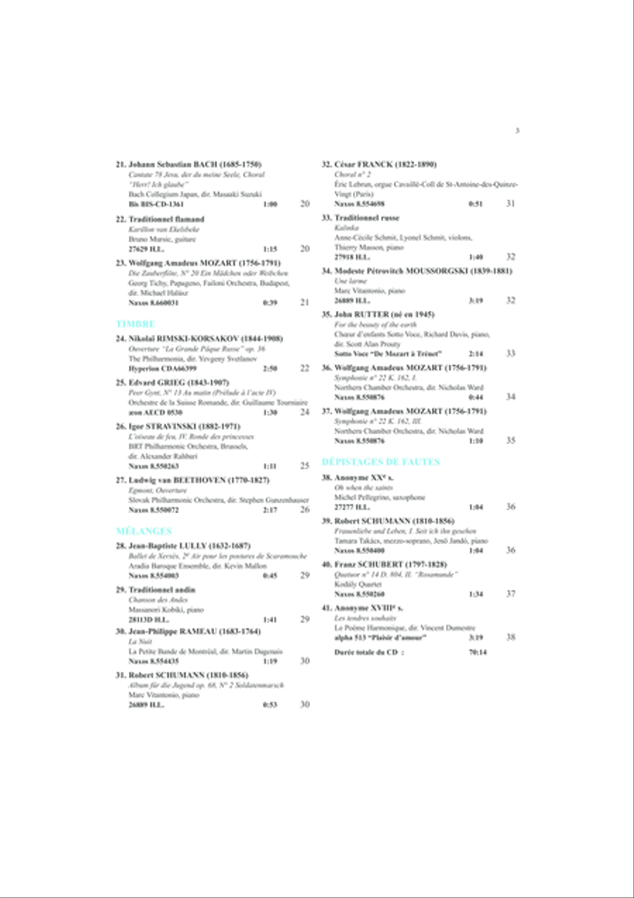 La dictee en musique - Volume 2 - milieu du 1er cycle CD scores gallery preview page 3