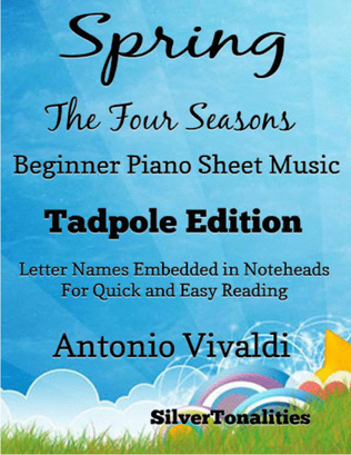 Book cover for Spring Four Seasons Beginner Piano Sheet Music 2nd Edition