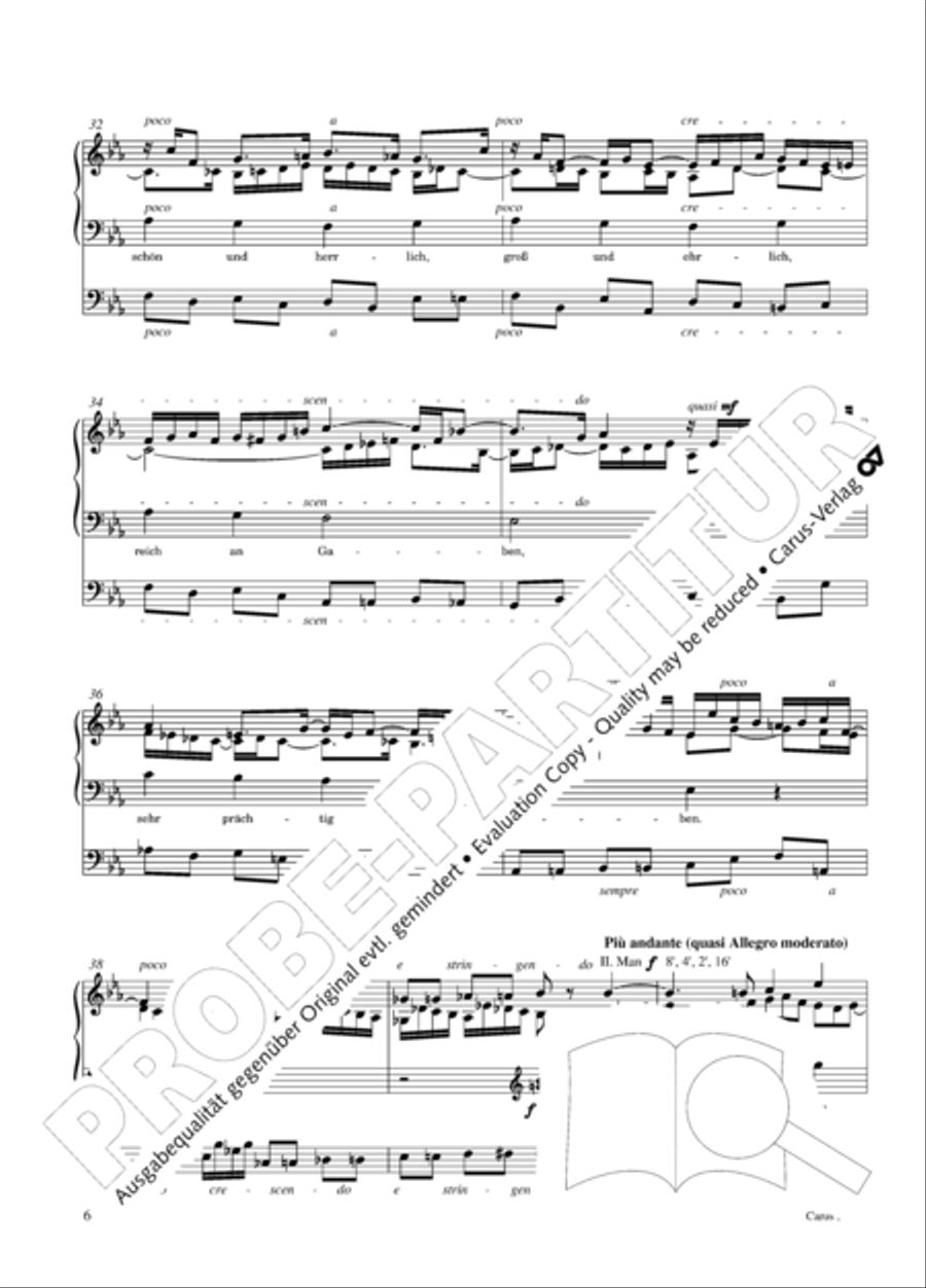 Choralphantasie Op. 40 Organ scores gallery preview page 7