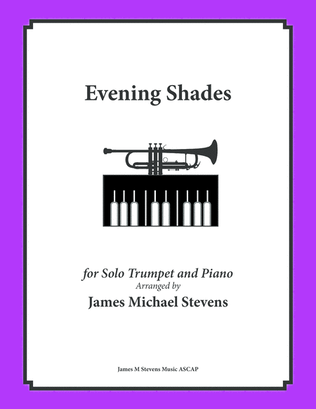Book cover for Evening Shades - Solo Trumpet & Piano