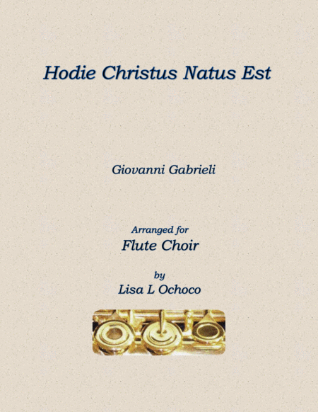 Hodie Christus Natus Est for Flute Choir image number null