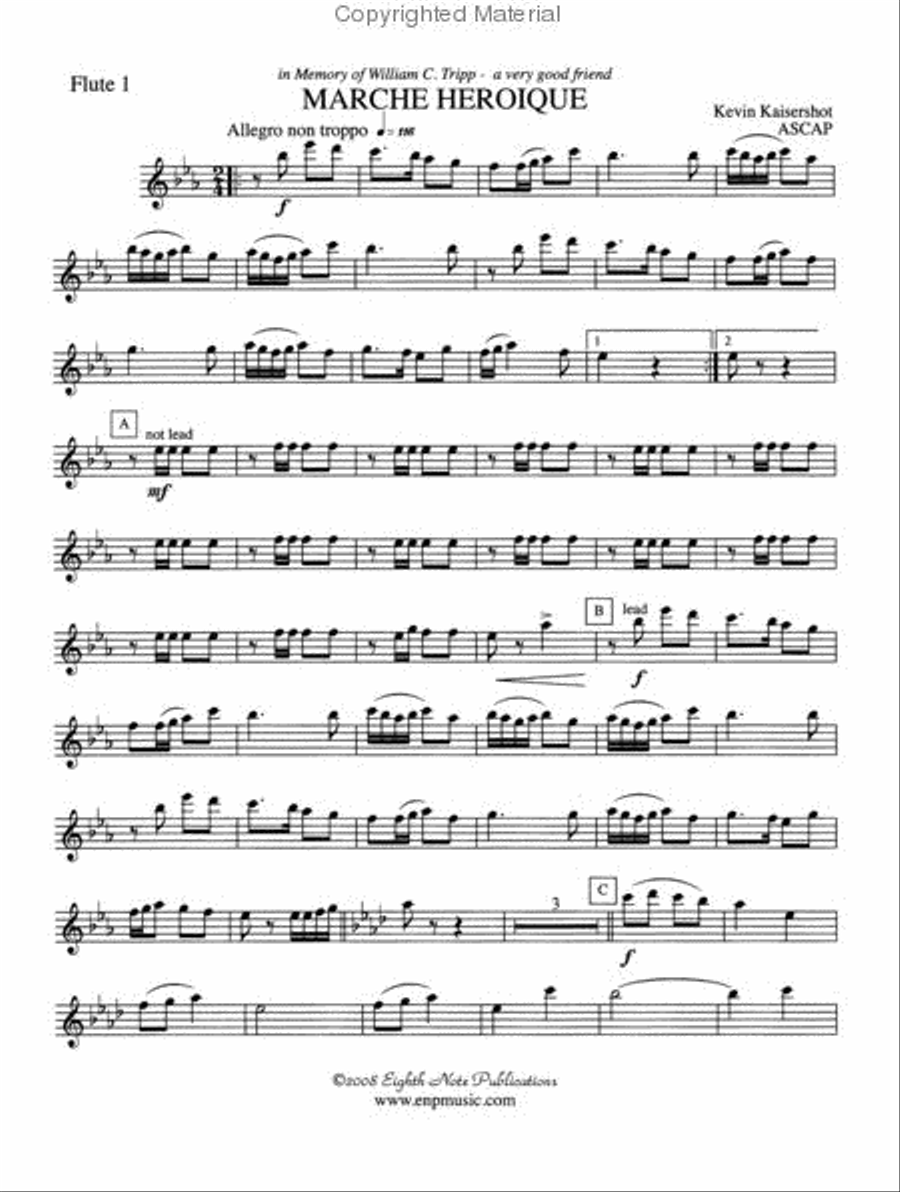 Marche Heroique Small Ensemble scores gallery preview page 4