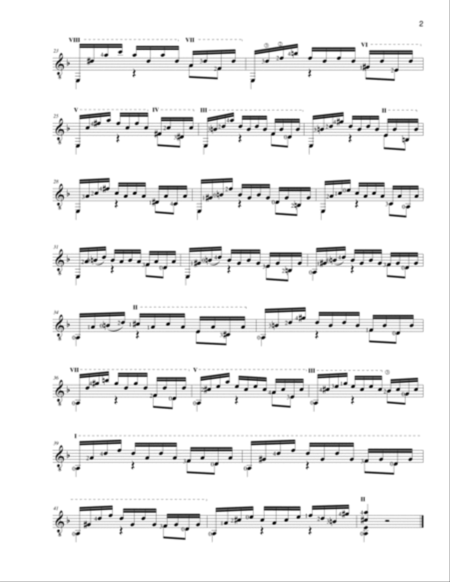 Bach BWV 999 and 1000 Bach BWV 999 and 1000 Classical Guitar scores gallery preview page 3