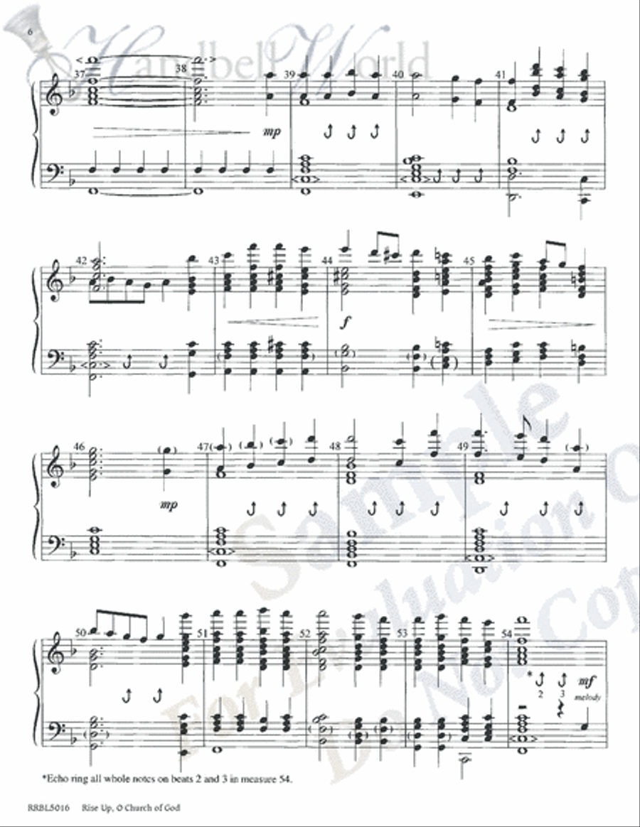 Rise Up O Church of God Rise Up O Church of God 5-Octaves scores gallery preview page 6