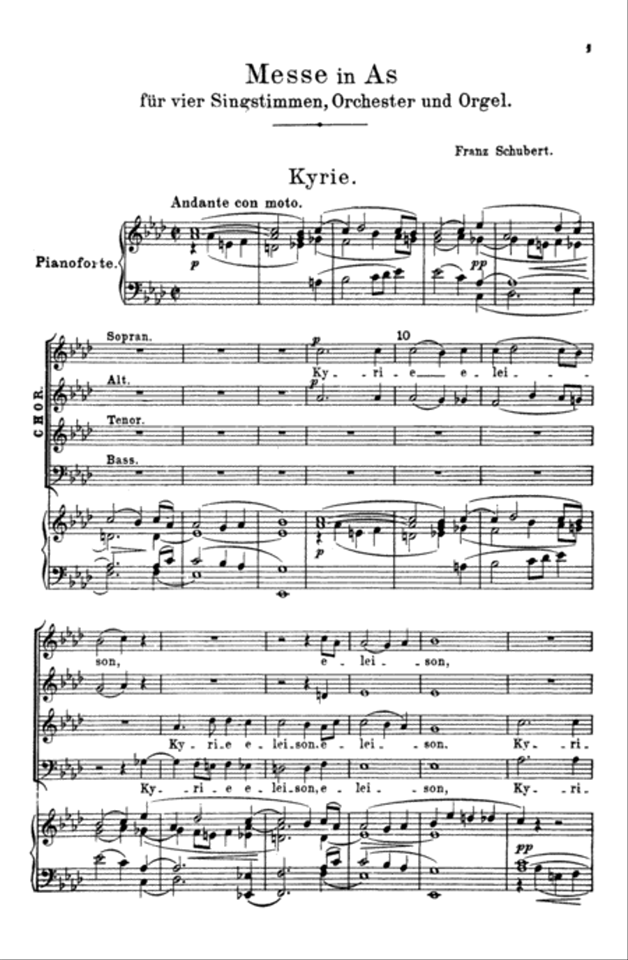 Mass in A-flat Major 4-Part scores gallery preview page 2
