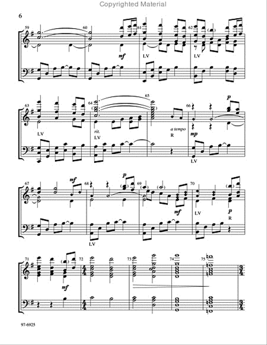 Come, Thou Fount of Ev'ry Blessing Handbell Choir scores gallery preview page 4