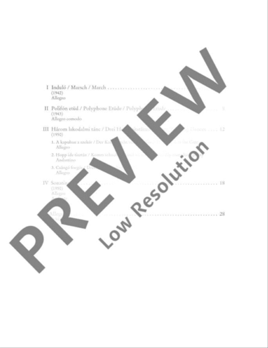 Five Pieces Piano Duet scores gallery preview page 4
