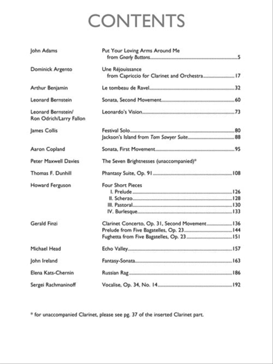 The Boosey & Hawkes Clarinet Anthology Clarinet Solo scores gallery preview page 3