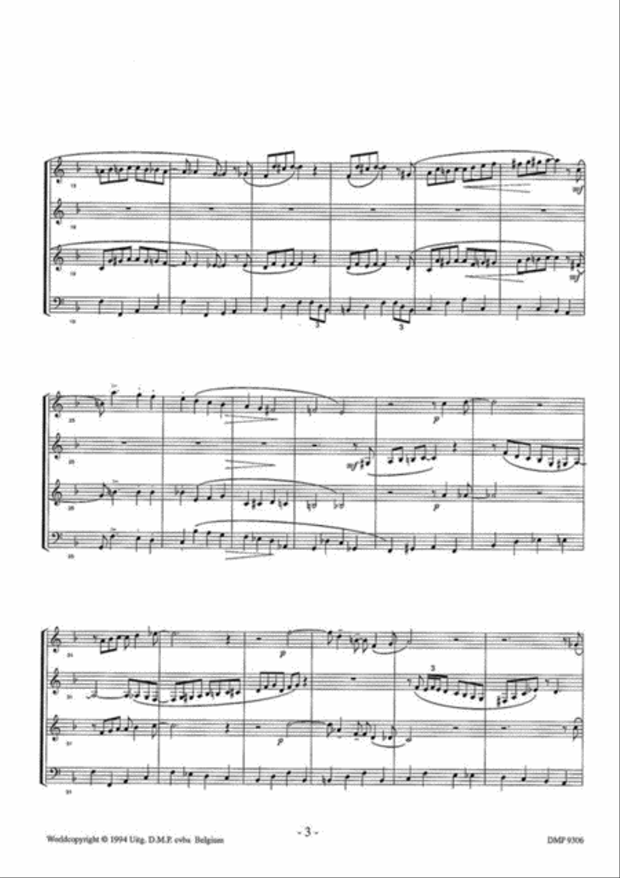 Slapstick Slapstick Clarinet Quartet scores gallery preview page 3