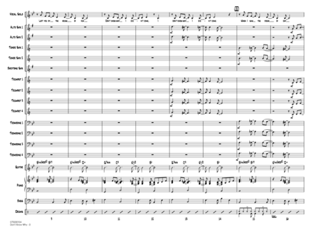 Don't Know Why (arr. Paul Murtha) - Full Score