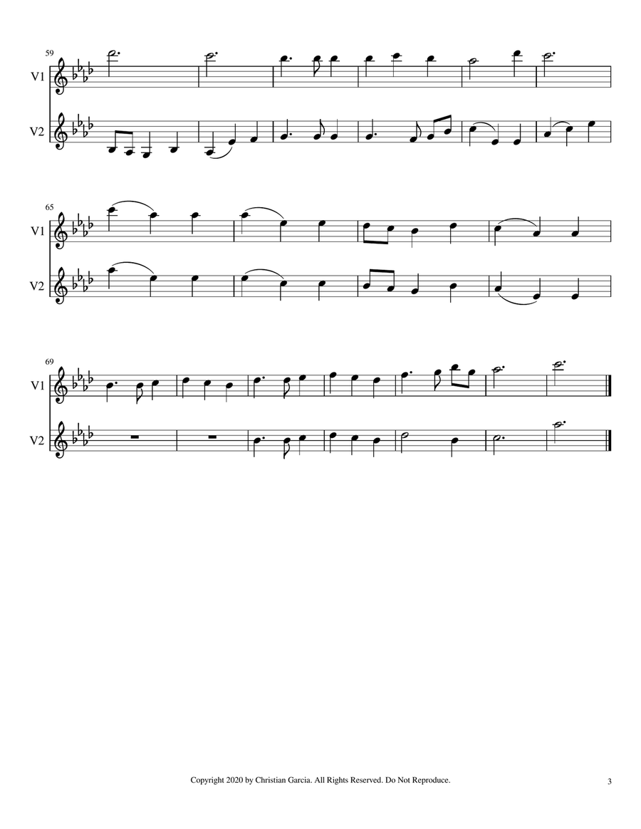 God's Grace (Grace, Greater Than Our Sin / Amazing Grace) String Duet scores gallery preview page 4