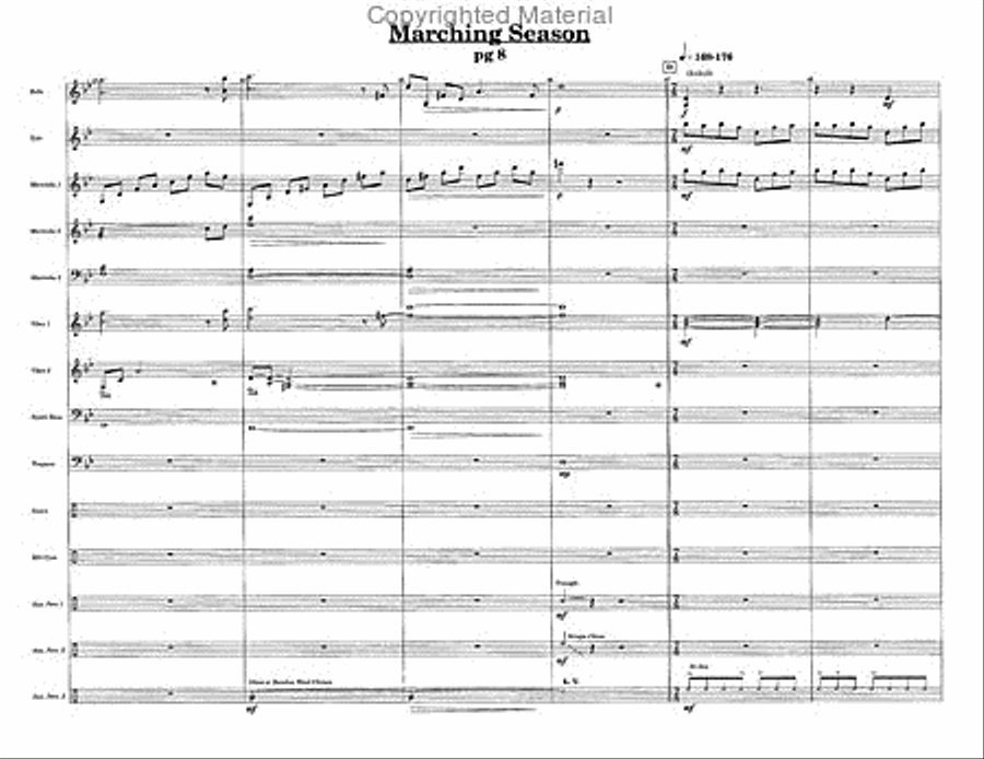 Marching Season Percussion Ensemble scores gallery preview page 5