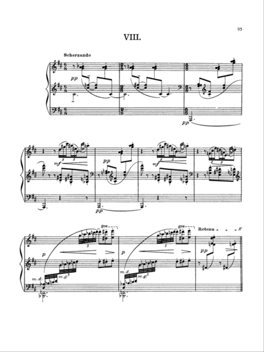 Debussy: Prelude - Book II, No. 8 Piano Solo scores gallery preview page 1