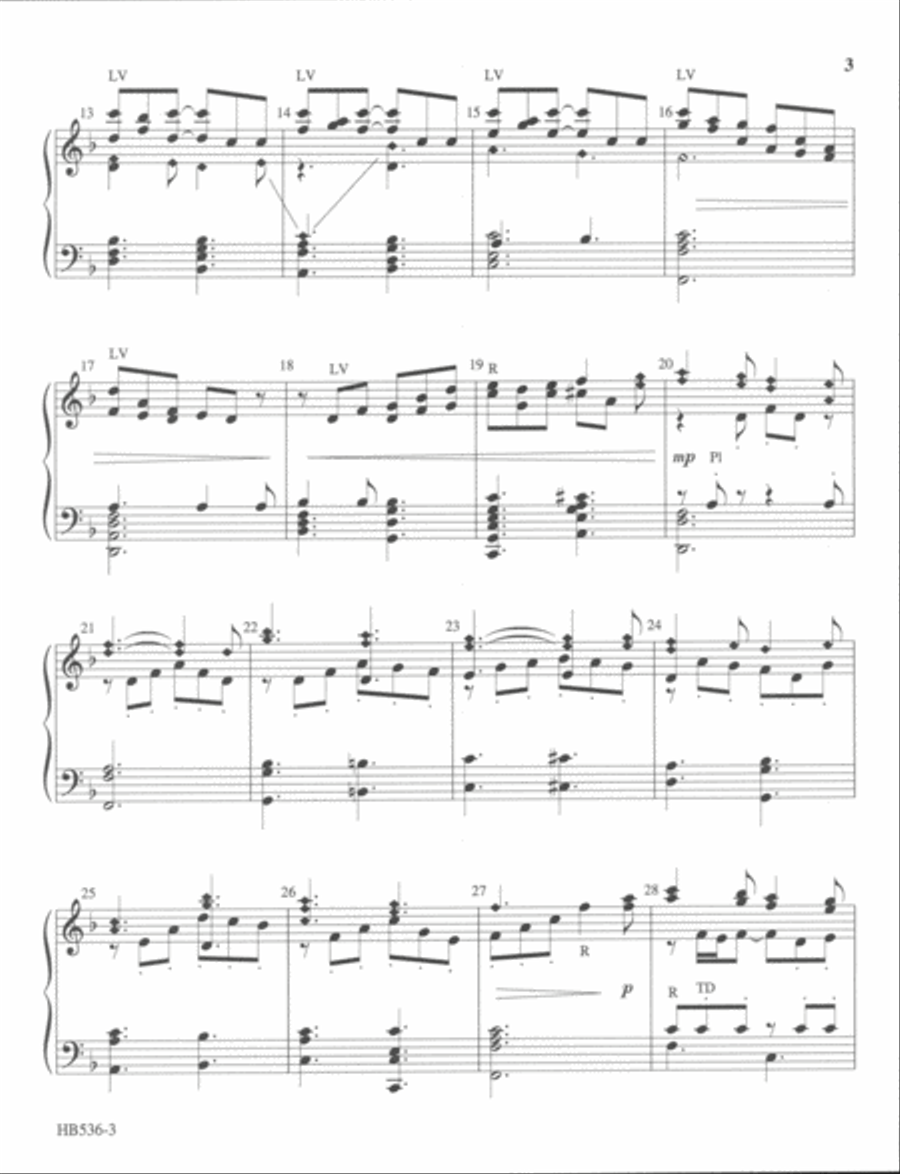 The Snow Lay on the Ground - Tucker Handbell Choir scores gallery preview page 3