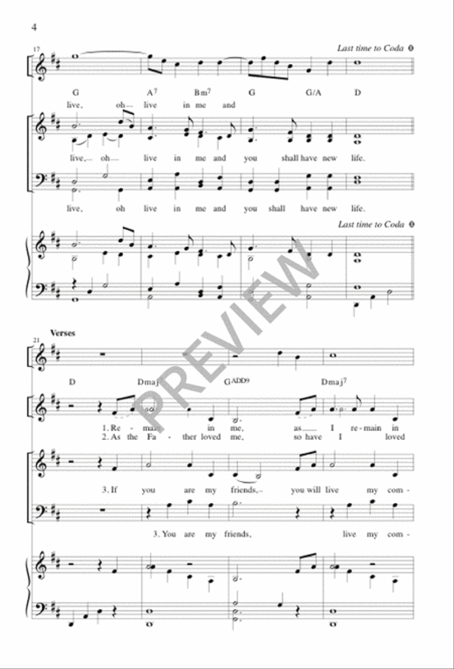 I Will Be the Vine 4-Part scores gallery preview page 4