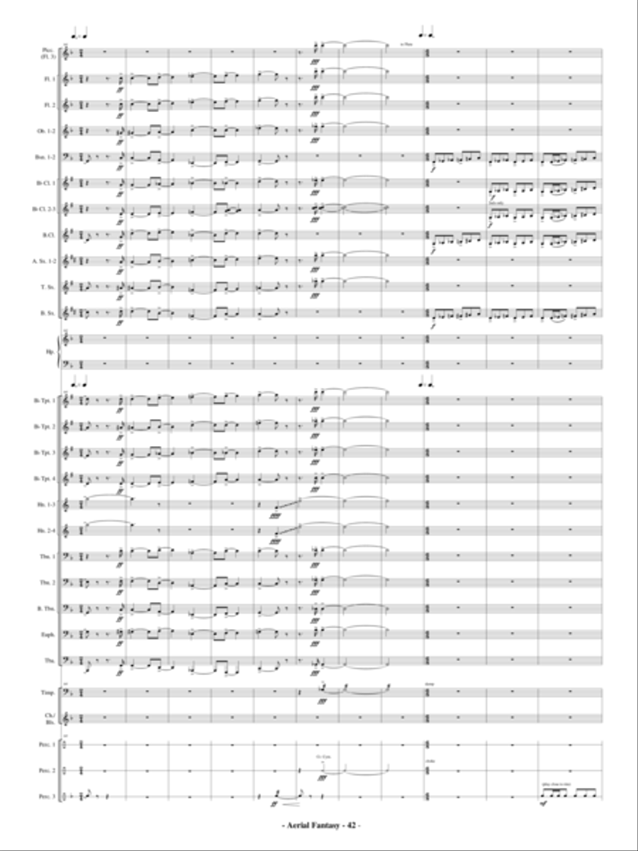 Aerial Fantasy Concert Band scores gallery preview page 43