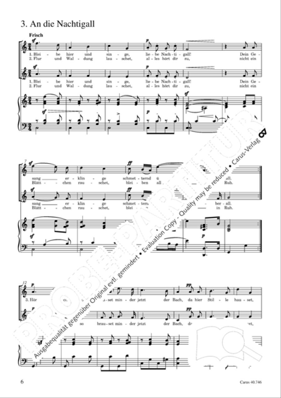 Madchenlieder Choir scores gallery preview page 7