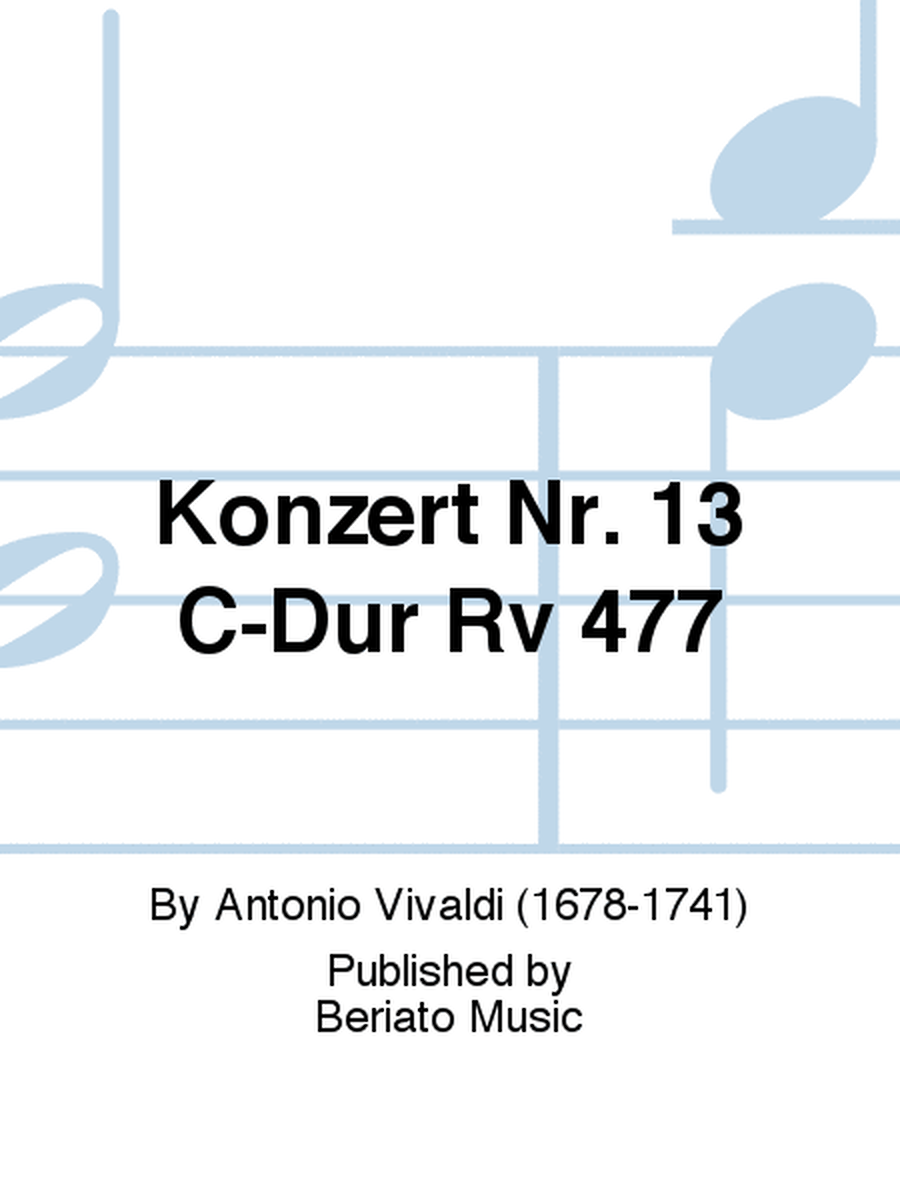 Konzert Nr. 13 C-Dur Rv 477