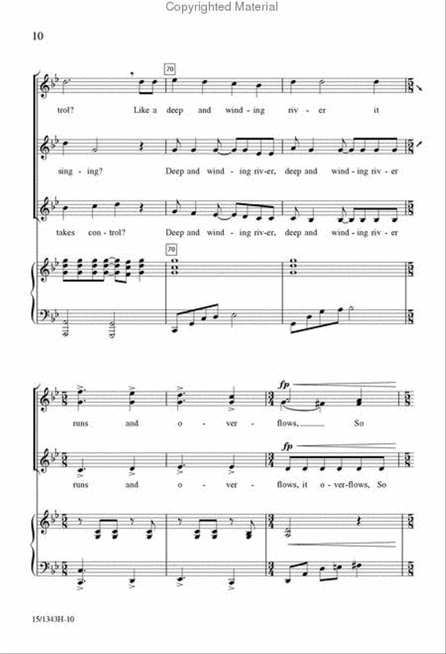 How Can I Stop Singing My Song? SSA scores gallery preview page 9