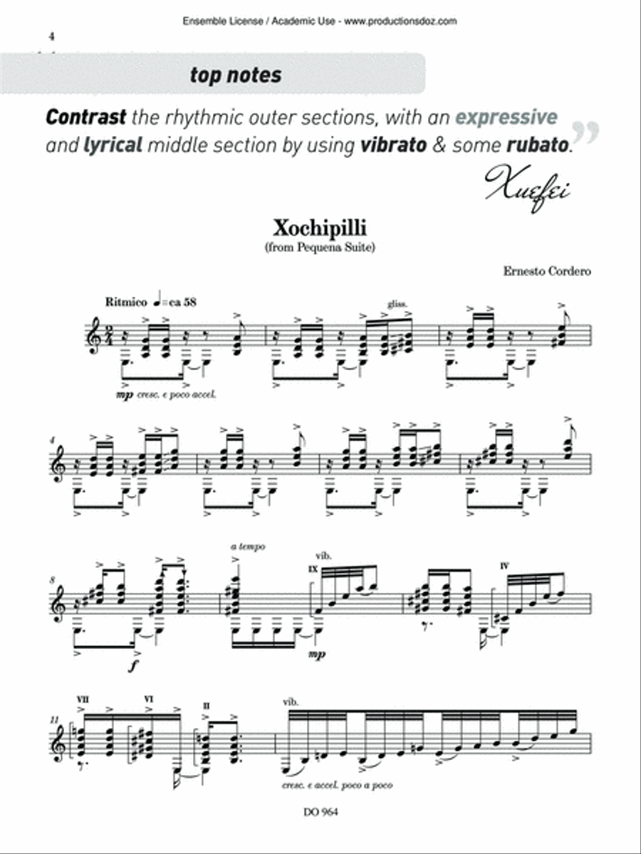 Learn & Conquer Guitar Repertoire, advanced 1 Classical Guitar scores gallery preview page 4
