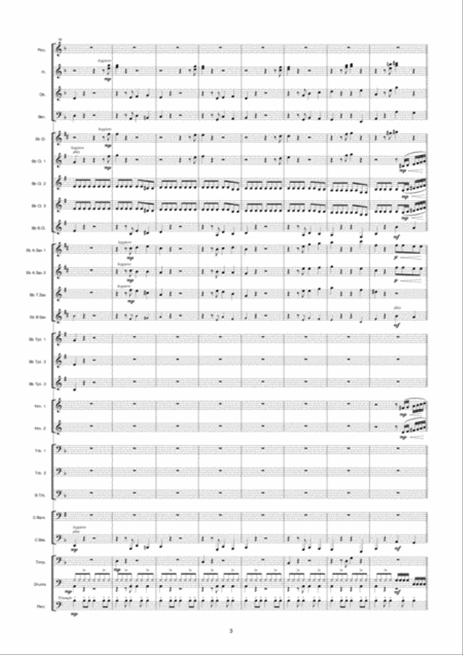 Fratelli Chase (From The Goonies) Concert Band scores gallery preview page 4