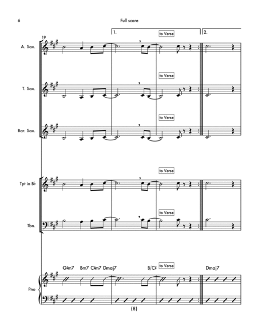 Love's Train Small Ensemble scores gallery preview page 6