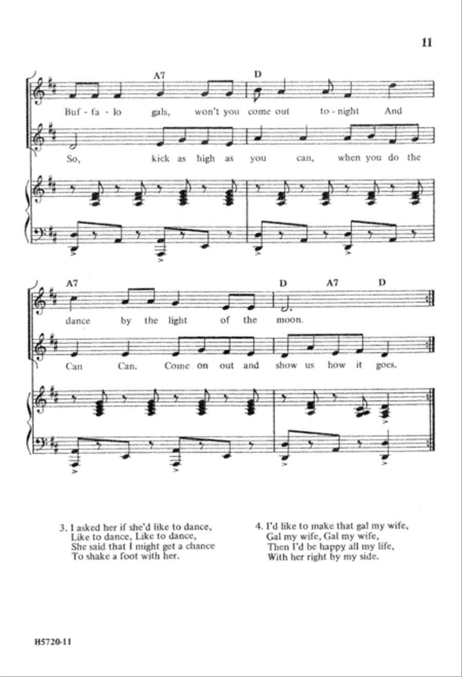 Folk Partner Songs SSA scores gallery preview page 12