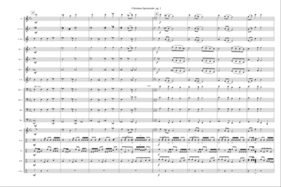 Christmas Spectacular Marching Band scores gallery preview page 4