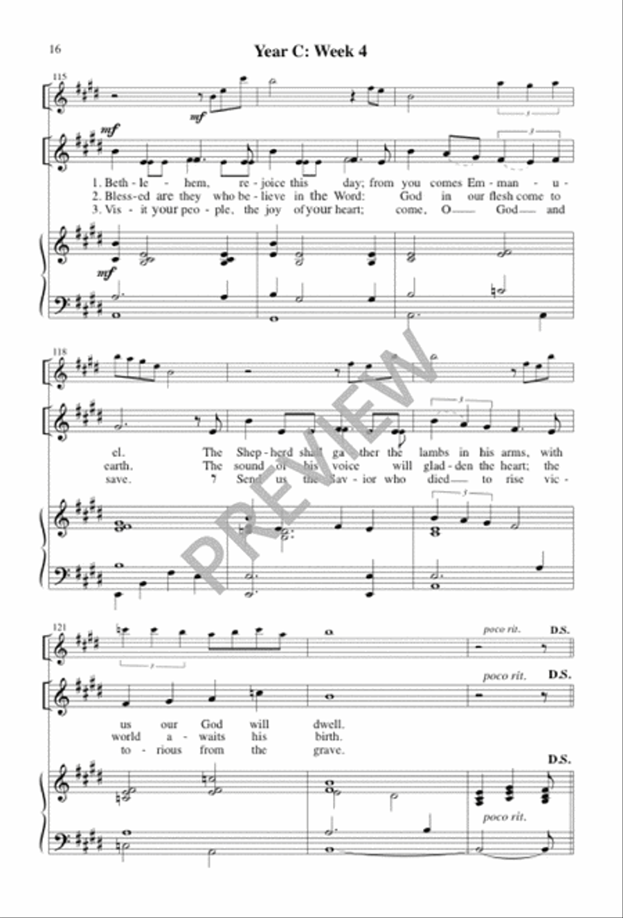 Awake, O Sleeper Awake, O Sleeper 3-Part scores gallery preview page 15