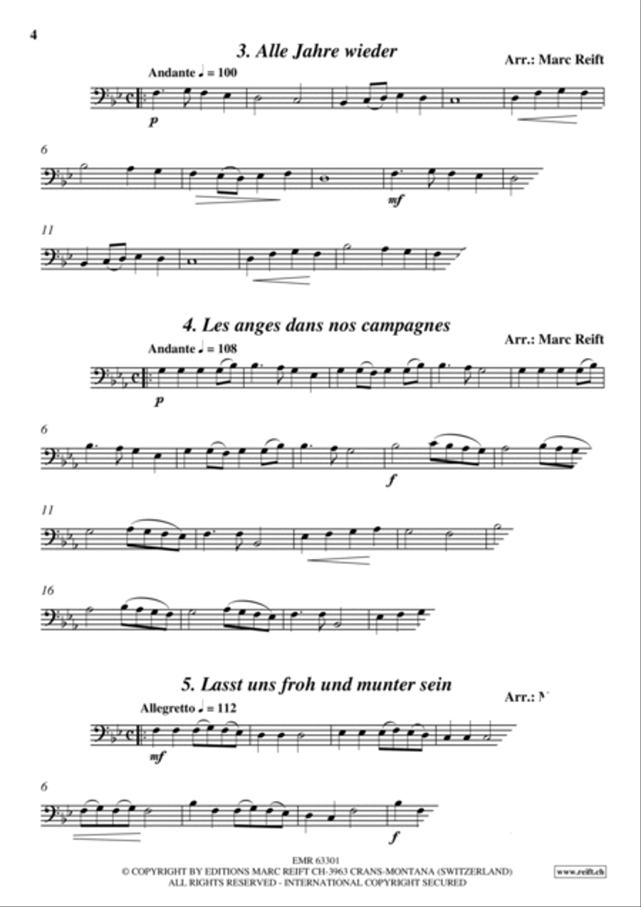 35 Easy Christmas Solos Bassoon Solo scores gallery preview page 4
