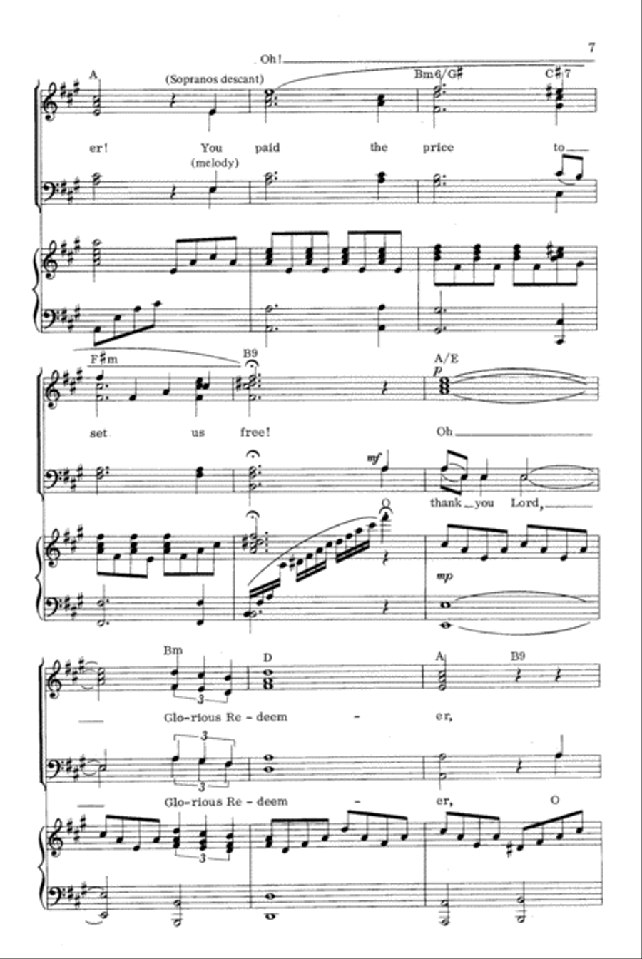 Jesus, Savior, Redeemer Jesus, Savior, Redeemer 4-Part scores gallery preview page 7