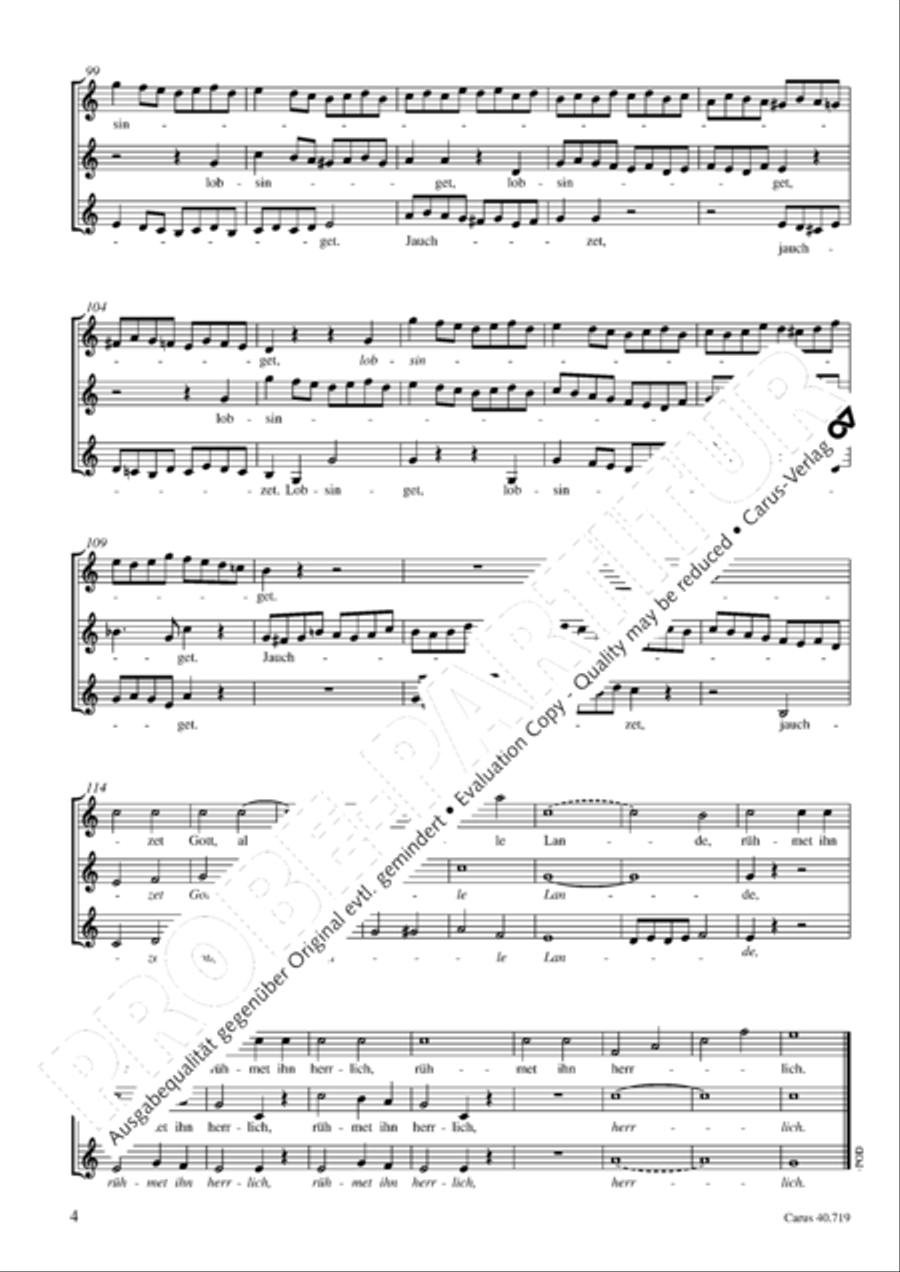 Jauchzet Gott, alle Lande SSA scores gallery preview page 5