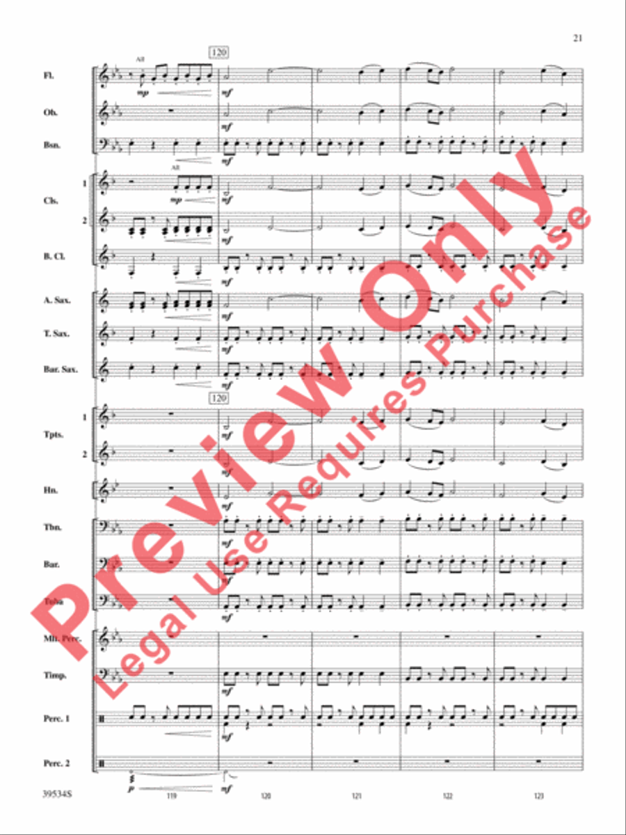 The Magic of Harry Potter Concert Band scores gallery preview page 22
