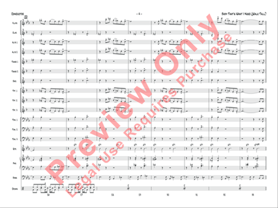Baby That's What I Need (Walk Tall) Jazz Ensemble scores gallery preview page 5