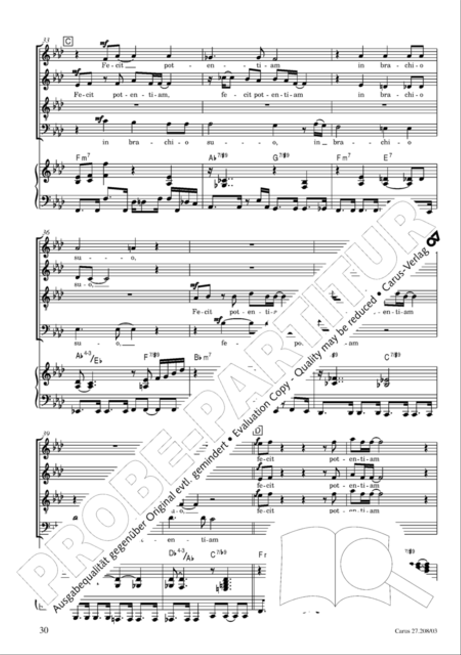 Magnificat 4-Part scores gallery preview page 31