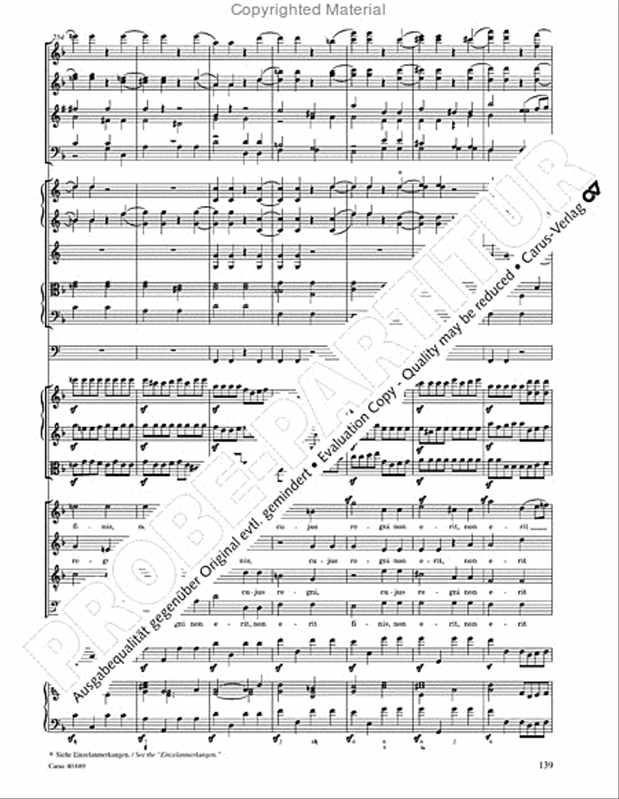Missa solemnis Missa solemnis 4-Part scores gallery preview page 155