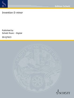 Book cover for Invention D minor