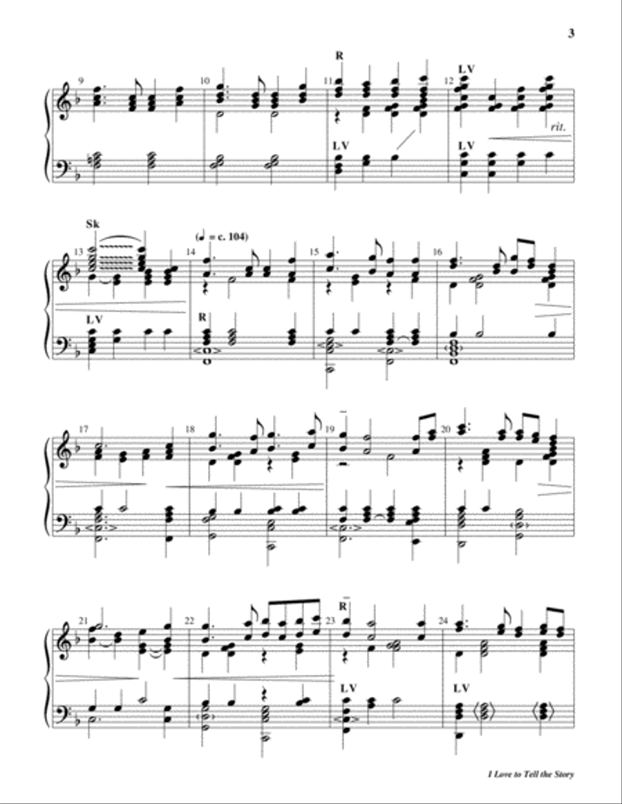 I Love to Tell the Story I Love to Tell the Story 5-Octaves scores gallery preview page 3